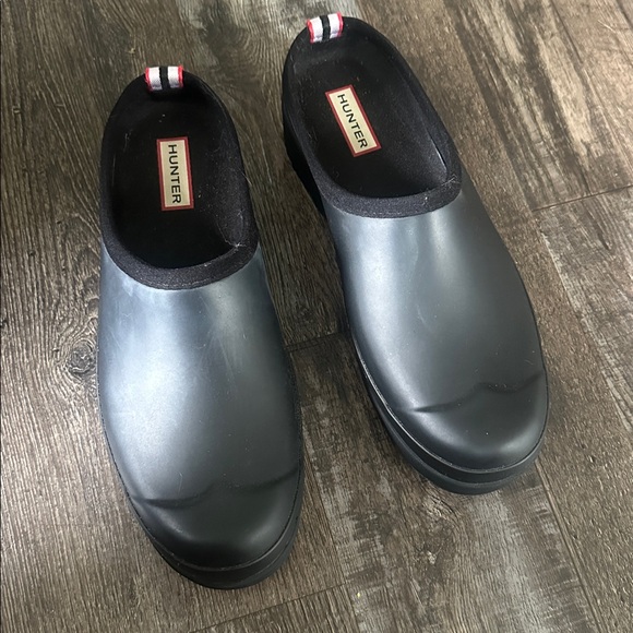 Hunter Women's Original Play Clog, Casual Black Slip-On - Picture 1 of 5